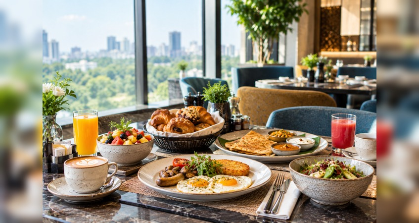 1+1 on breakfast buffet